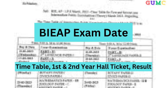 BIEAP Exam Date