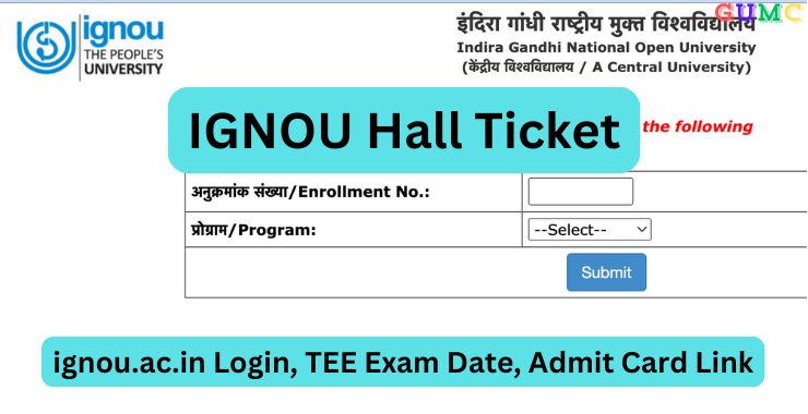 IGNOU Hall Ticket