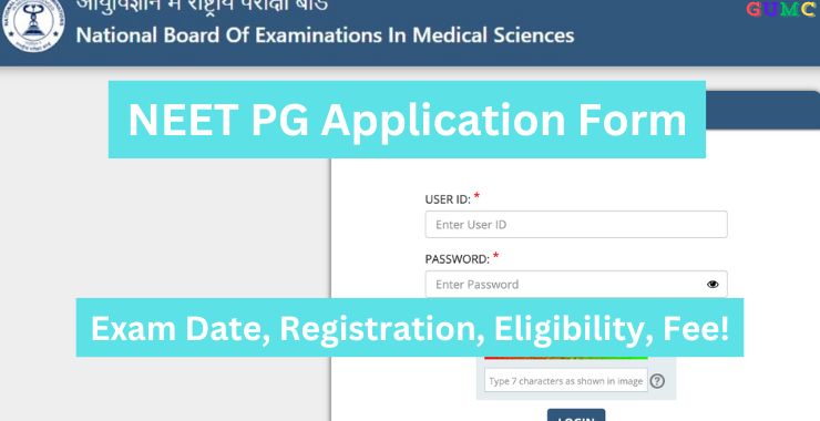 NEET PG Application Form