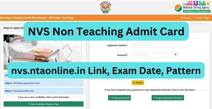 NVS Non Teaching Admit Card