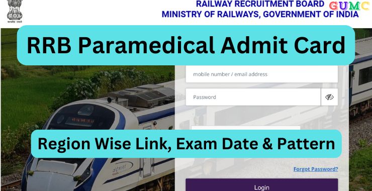 RRB Paramedical Admit Card