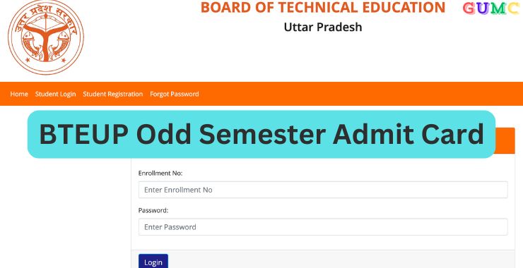 BTEUP Odd Semester Admit Card