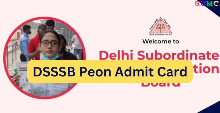 DSSSB Peon Admit Card
