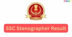 SSC Stenographer Result